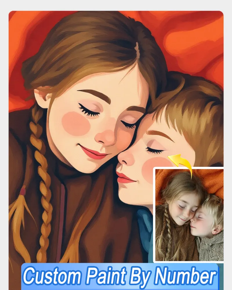 Maikoo Art AI Soft Geometric Style Art From Your Photo custom paint by numbers kit