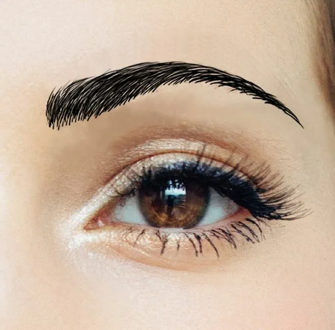 Godiva's Secret Wigs Beauty Eyebrows #3 Black semi-permanent eyebrow tattoo sheet