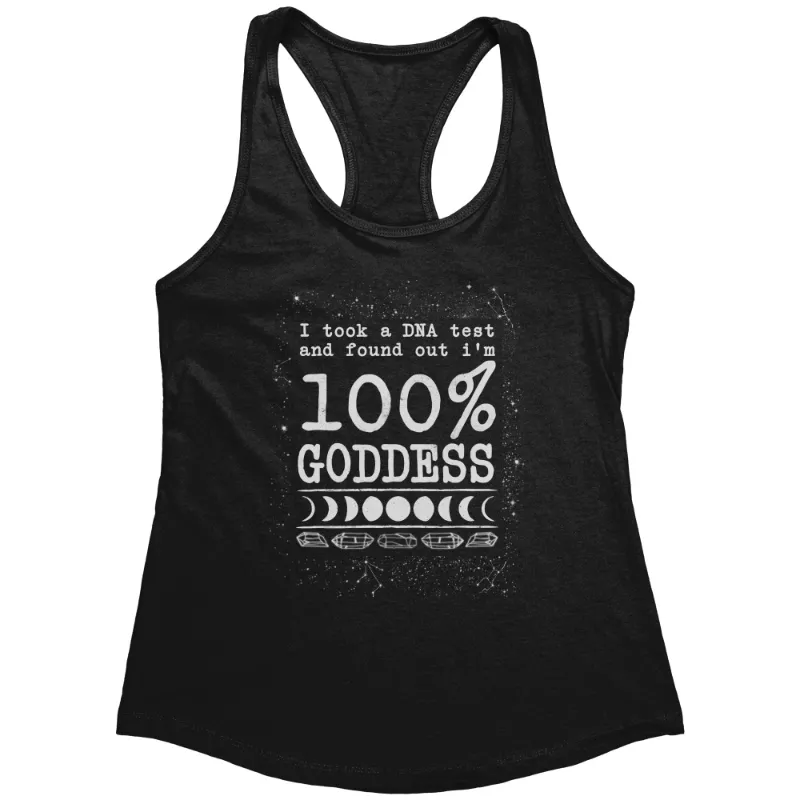Spirit Nest 100% Goddess TL23 racerback tank top for women