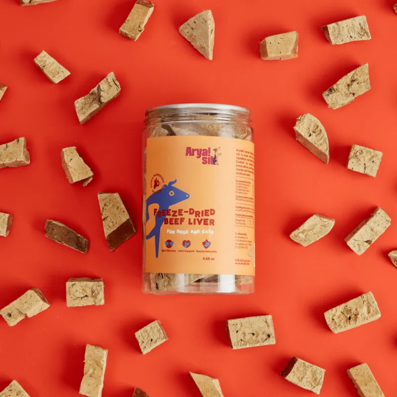 Found My Animal AryaSit! Freeze-Dried Beef Liver single-ingredient treat for dogs and cats