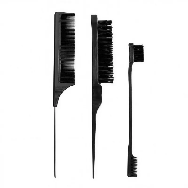 Megalook Hair Comb Set 3pcs with varied tooth spacing for wig styling