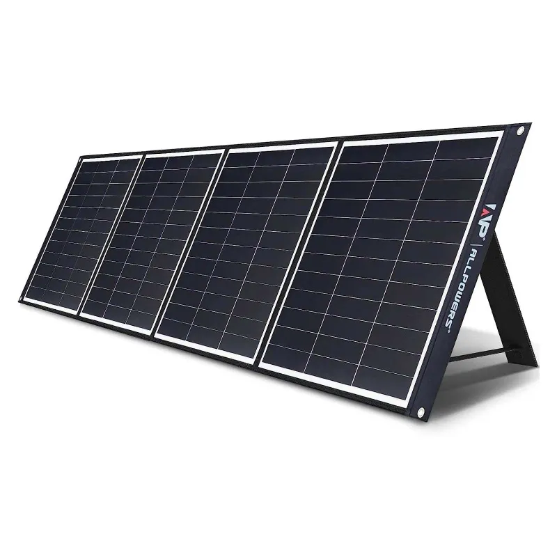 ALLPOWERS ES SP035 200W foldable monocrystalline solar panel with adjustable kickstands