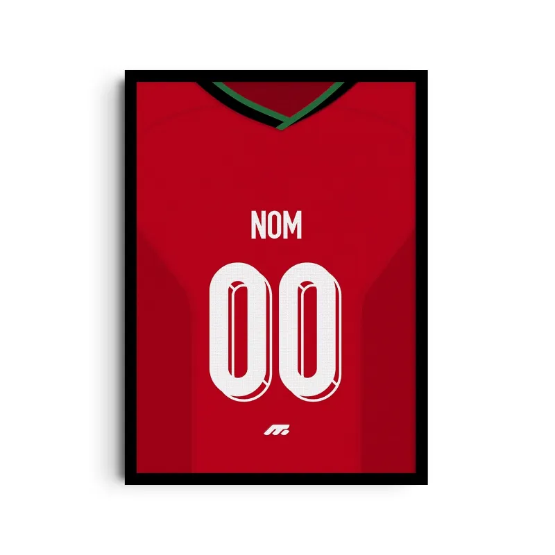 MYCASE FC Affiche Portugal Domicile poster showing home kit design