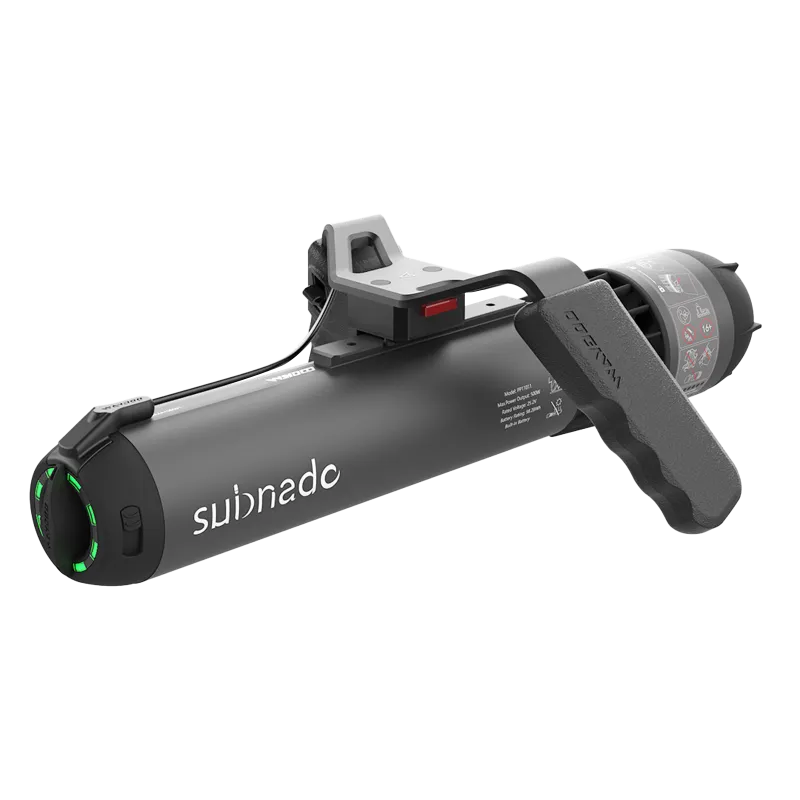 Waydoo Subnado Standard compact portable underwater scooter with mounting system