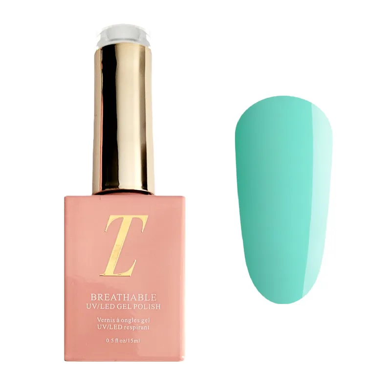 Tuesday in Love Precious aqua teal halal UV gel nail polish bottle