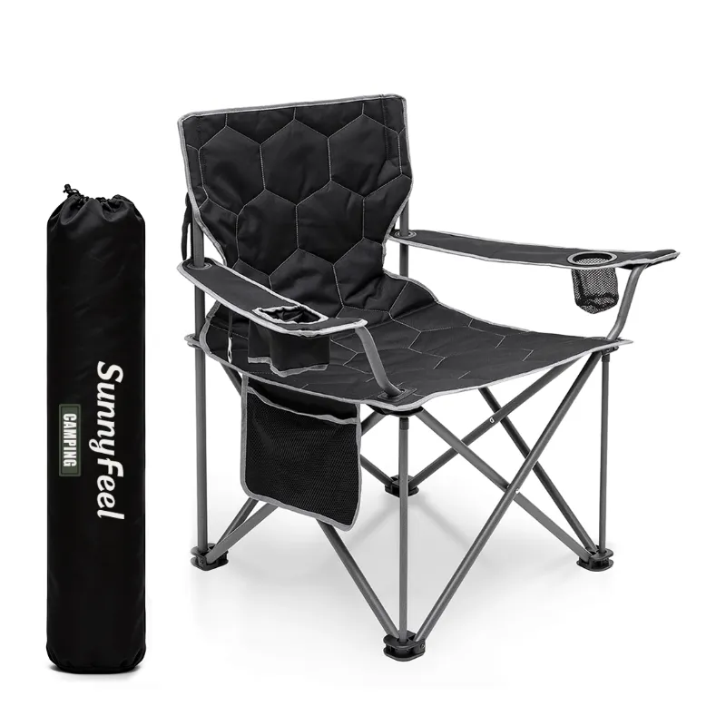 SunnyFeel Outdoor SUNNYFEEL 500LB Heavy-Duty Oversized Camping Chair in outdoor setting