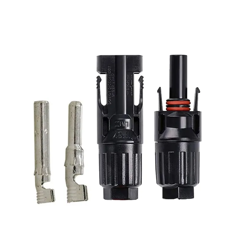 ACOPOWER 1 Pairs Male/Female Solar Connectors with waterproof housing and self-locking system