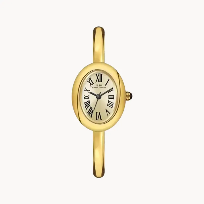 FabuLove Belluno Watch with oval dial and gold accents