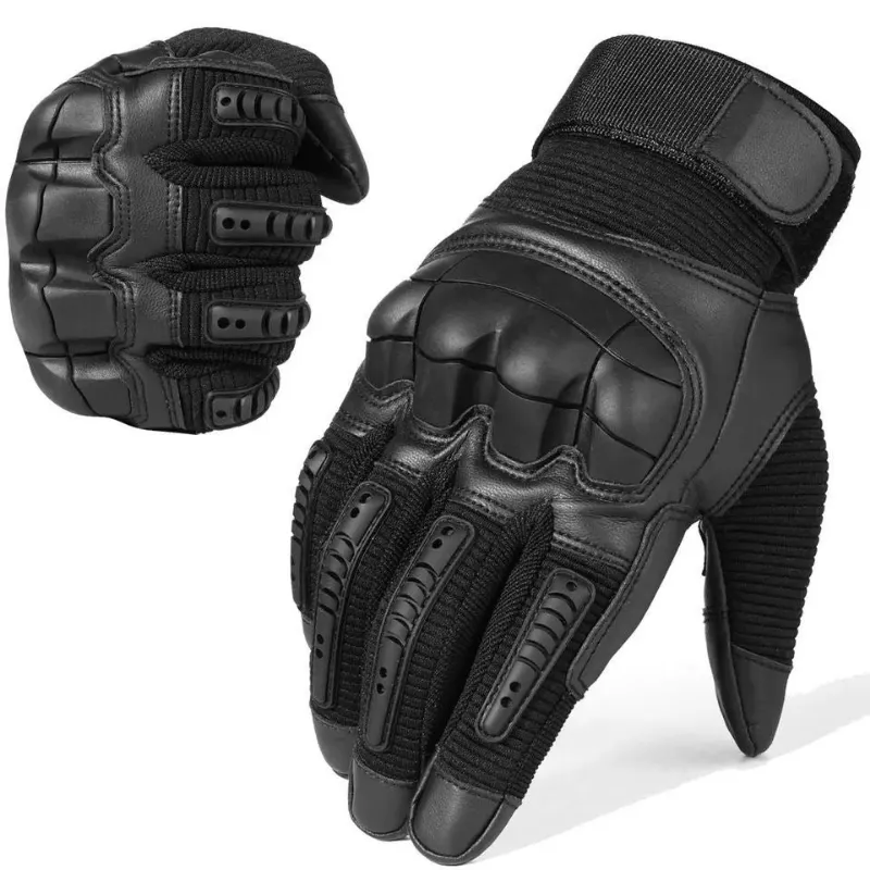 Falour Indestructible Tactical Glove with hard knuckle protection and touchscreen-compatible fingertips
