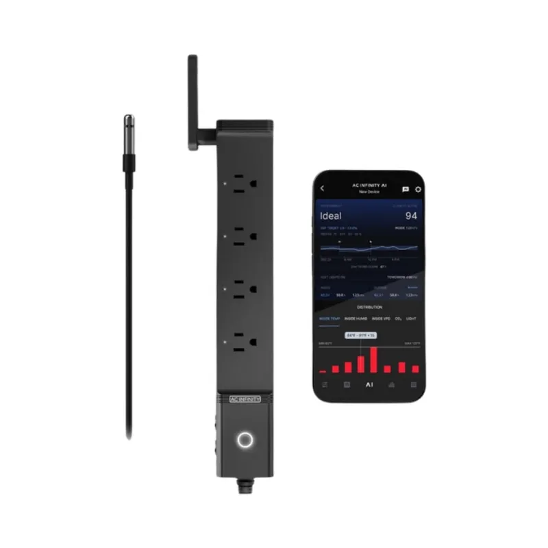 Mass Hydroponics Ac Infinity OUTLET AI 4-outlet environment controller with temperature humidity sensor