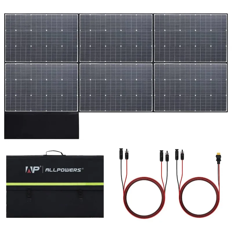 ALLPOWERS ES SP039 600W foldable monocrystalline solar panel with six-panel design for RVs