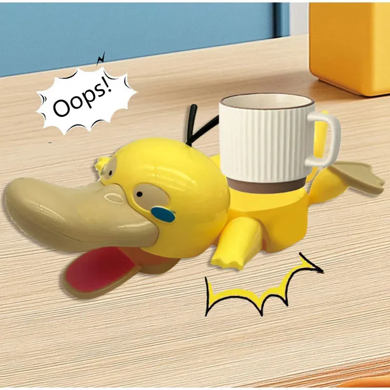Kicklo 3D Cute Pikachu Desk Coaster in duck shape catching cup drips