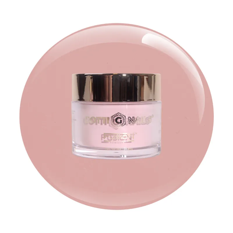 Gotti Nails #14F Gotti Fusion Powder No Dudes Nude deep caramel nude crème dip powder jar