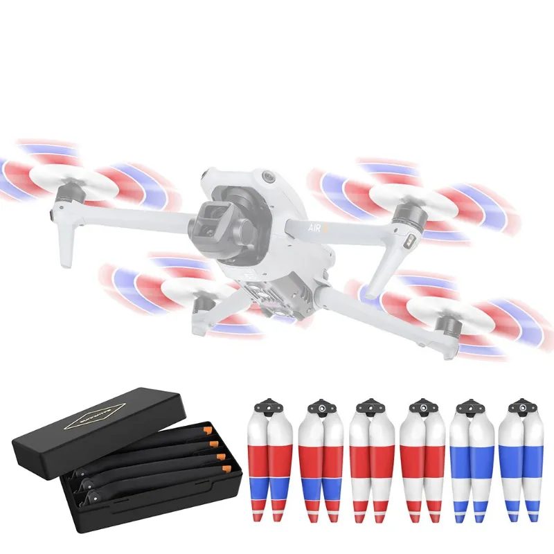 QWinOut noise reduction 8747F propellers DJI Air 3 colored 2-blade quick-release
