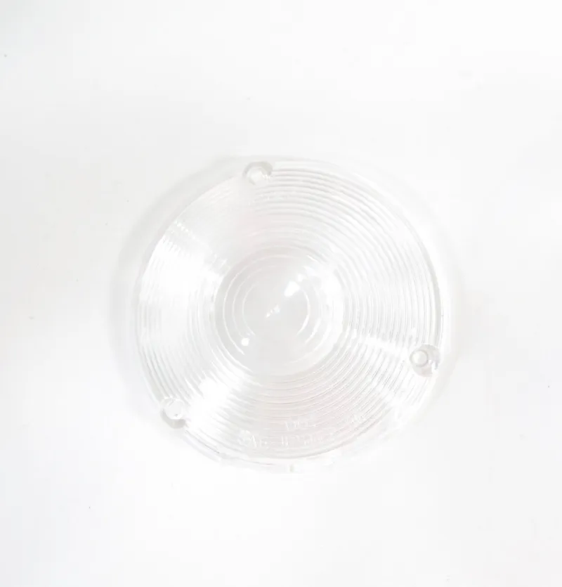 ZeereeZ Airstream 1969+ Round Opaque White Replacement Scare Light Gel Lens shown on trailer