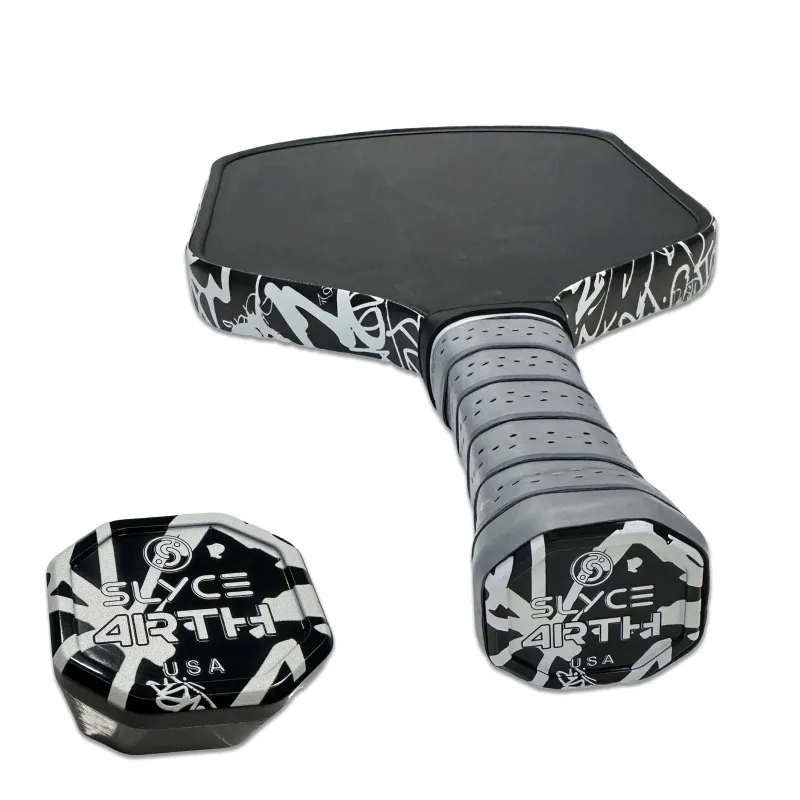 SLYCE Sport Special Edition 4rth Graffiti White SpeedCap paddle performance enhancer in aluminum