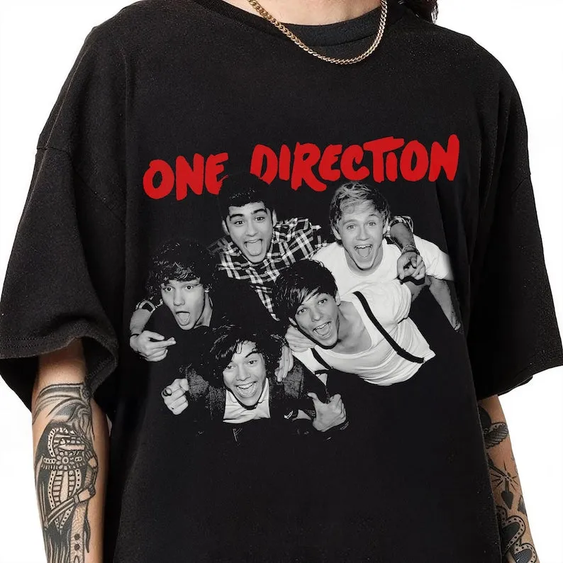 TTAesthetic 1D Graphic Black Cotton T-shirt in black