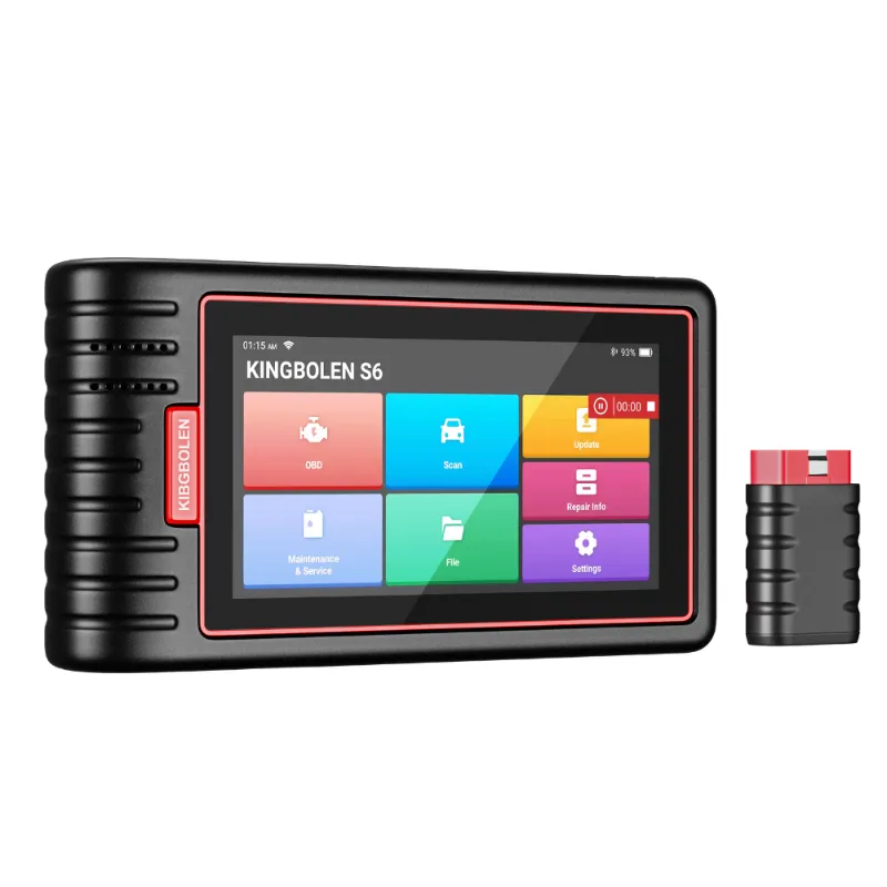 Kingbolen S6 diagnostic scan tool with 6 inch touchscreen and ABS bleed function