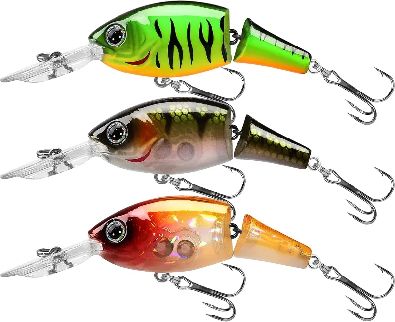 Truscend Fishing Easy Catch SwimMax jointed crankbait with BKK hooks and diving lip