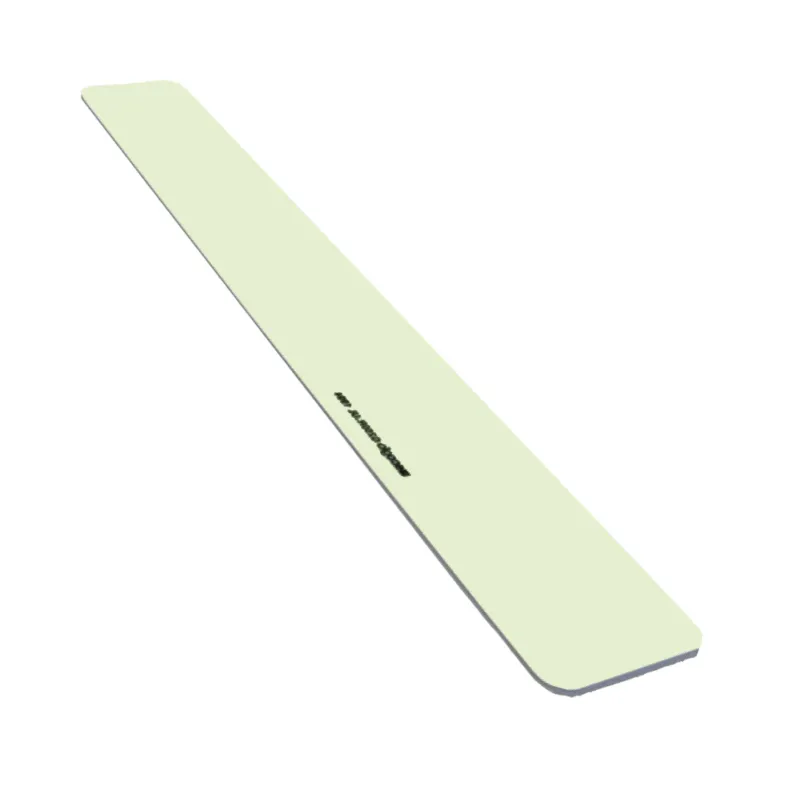 ComposiGrip Ecoglo G300RS luminescent perimeter demarcation strips shown laid out in a row