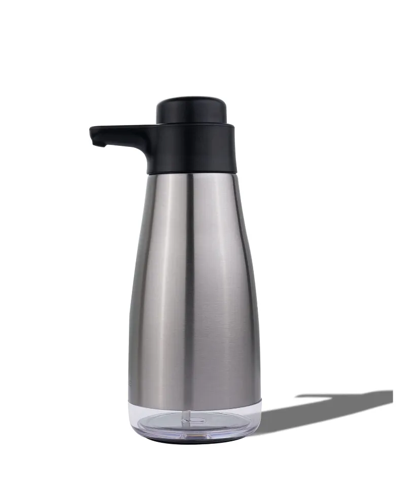 AIKE 15 oz. Liquid Stainless Steel Soap Dispenser for Kitchen, AK1062, brushed steel finish