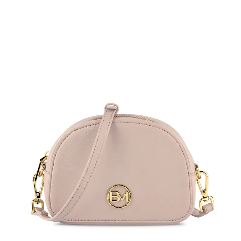 Bond & Mason The Calista Crossbody Bag (Beige) product photo showing a beige crossbody bag