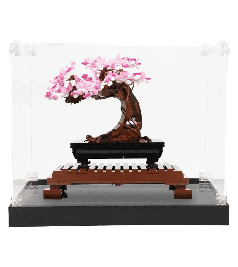 ICUANUTY Display Case for Lego Icons Bonsai Tree 10281, clear acrylic box