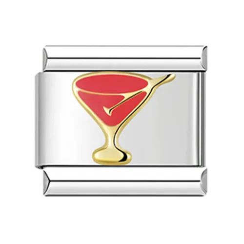 FabuLove Cocktail charm with drink glass design