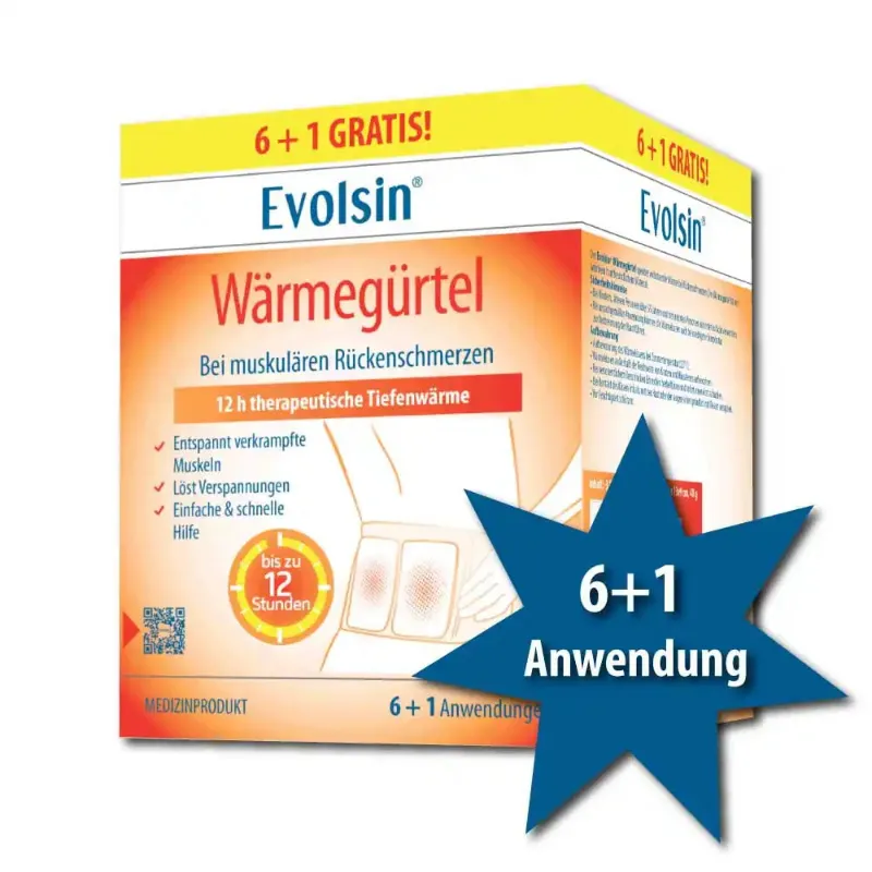 Evolsin Medical Medizinischer Wärmegürtel 6+1 Anwendung multi-pack heat belt set with warming pads