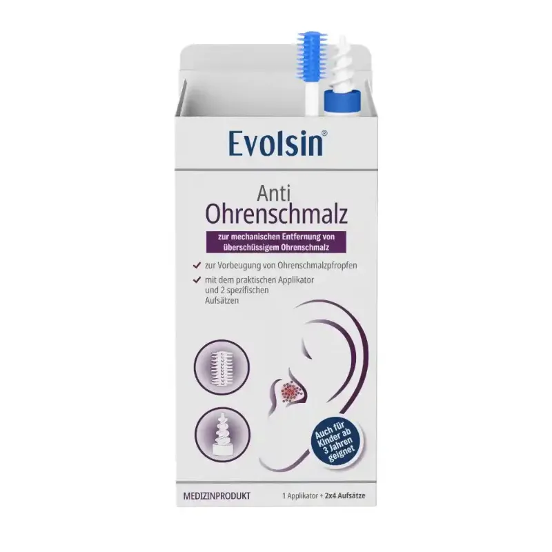 Evolsin Medical Anti Ohrenschmalz earwax removal solution bottle