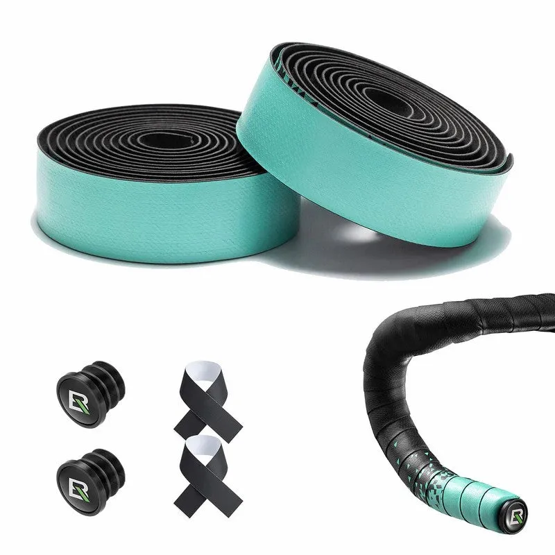 RockBros US Anti-Slip Road Bike Handlebar Tape in textured finish with bar end plugs