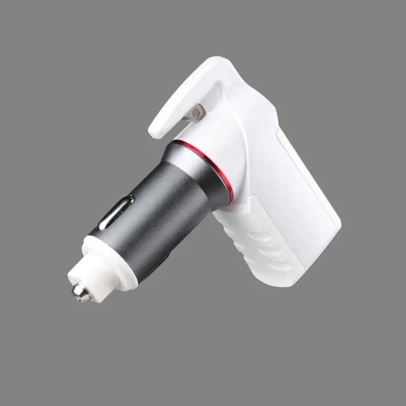 The Stinger Tools Stinger USB Car Charger Emergency Tool white with breaker and cutter