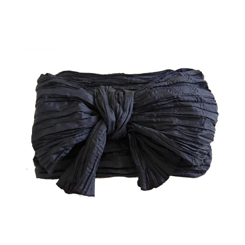 Foxtume Black Heko Obi Yukata Waistband traditional sash