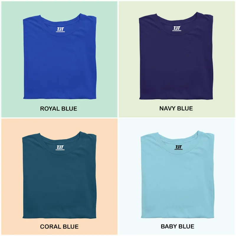 The Banyan Tee US Blue Escape Combo Pack of 4 tees, flat lay
