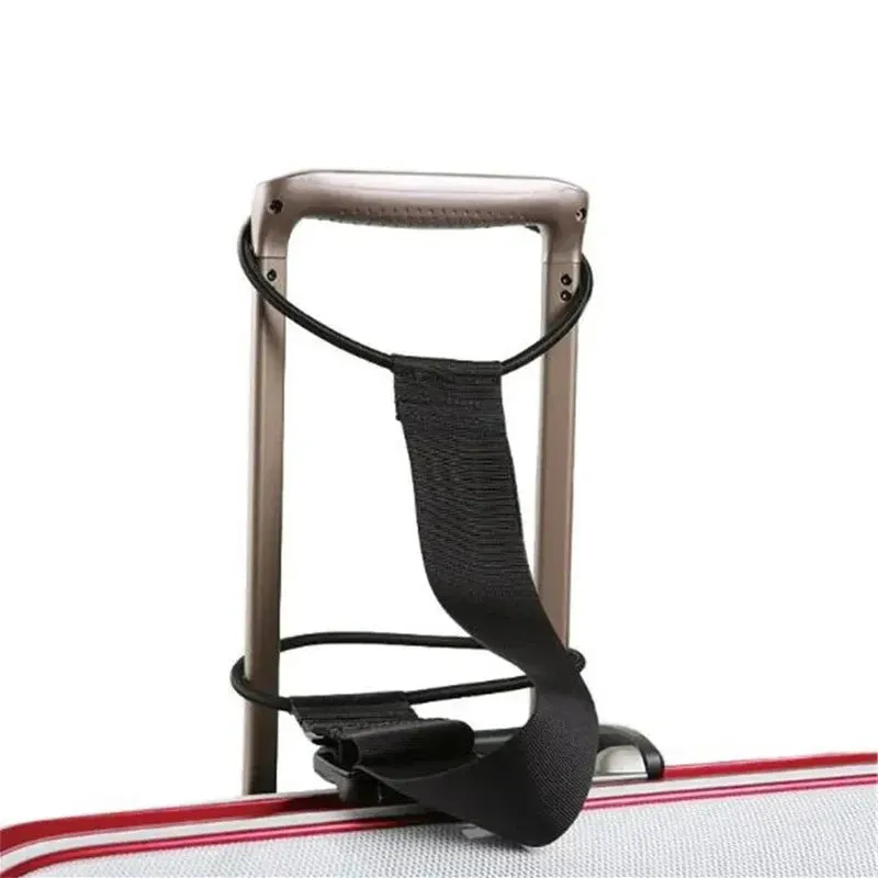 Kicklo Adjustable Safety Luggage Strap wrapped around suitcase