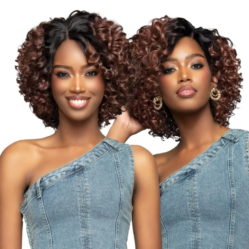 Hairsofly Shop Bobbi Boss Glueless Synthetic Lace Front Wig MLF269 Adamma in rosemary tone