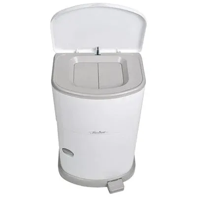 ActivKare Janibell Akord 11 gallon adult diaper pail, a foot-pedal disposal bin with double-sealing lid