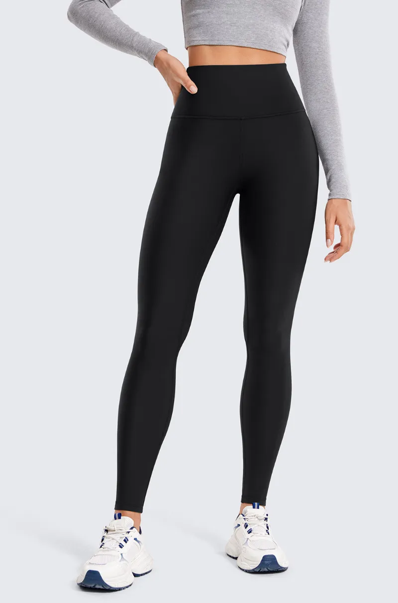 Essenther Global Fleece Lined Leggings 28" in full-length design with thermal fleece interior