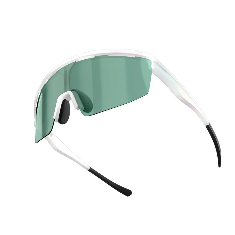 SLYCE Sport Captiva White Pearl Sunglasses with sporty oversized wrap design