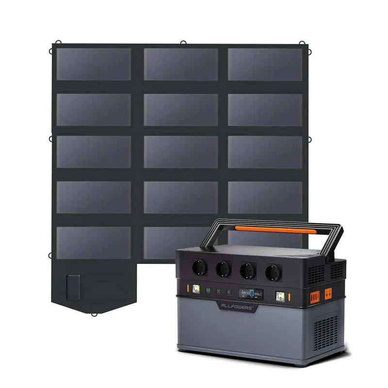 ALLPOWERS ES 1500W Generador Solar S1500 with 100W solar panel bundle