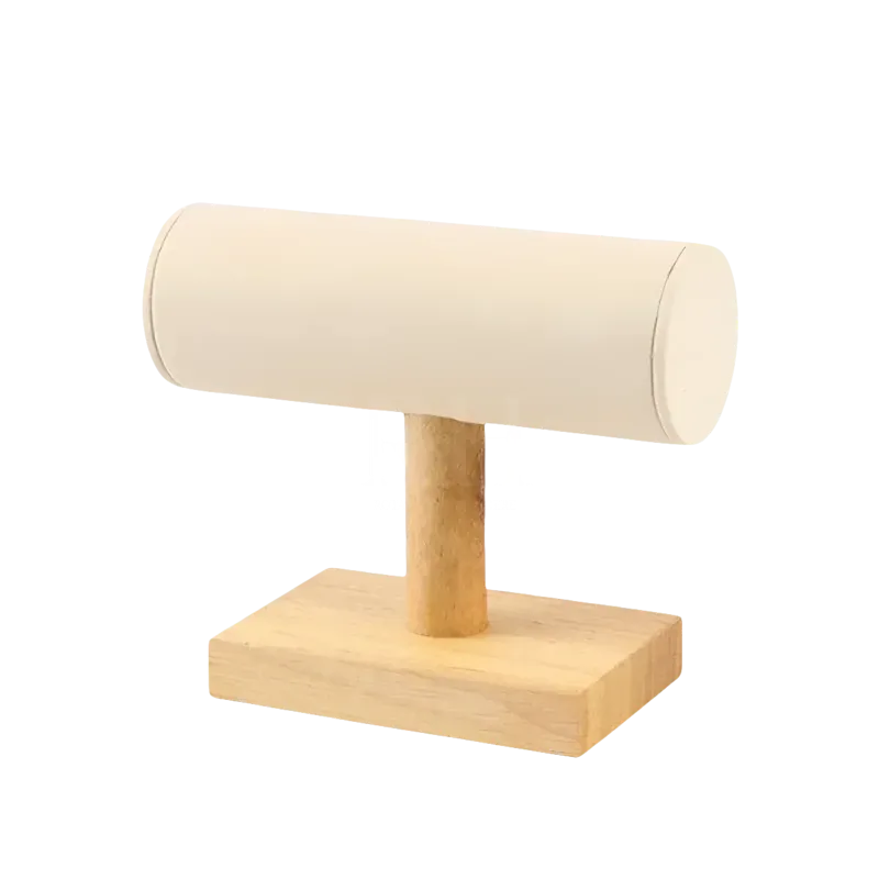 Rotation Horlogère Porte Montre en Bambou Elegant Crème petit modèle, bamboo watch case with cream cushion for two watches