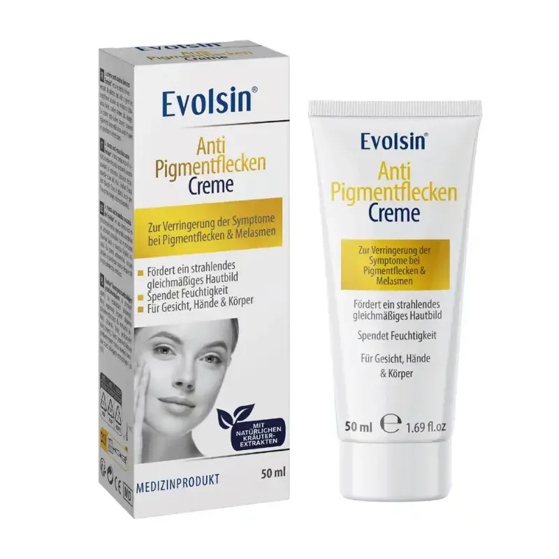 Evolsin Medical Anti-Pigmentflecken Creme pigmentation lightening face cream jar
