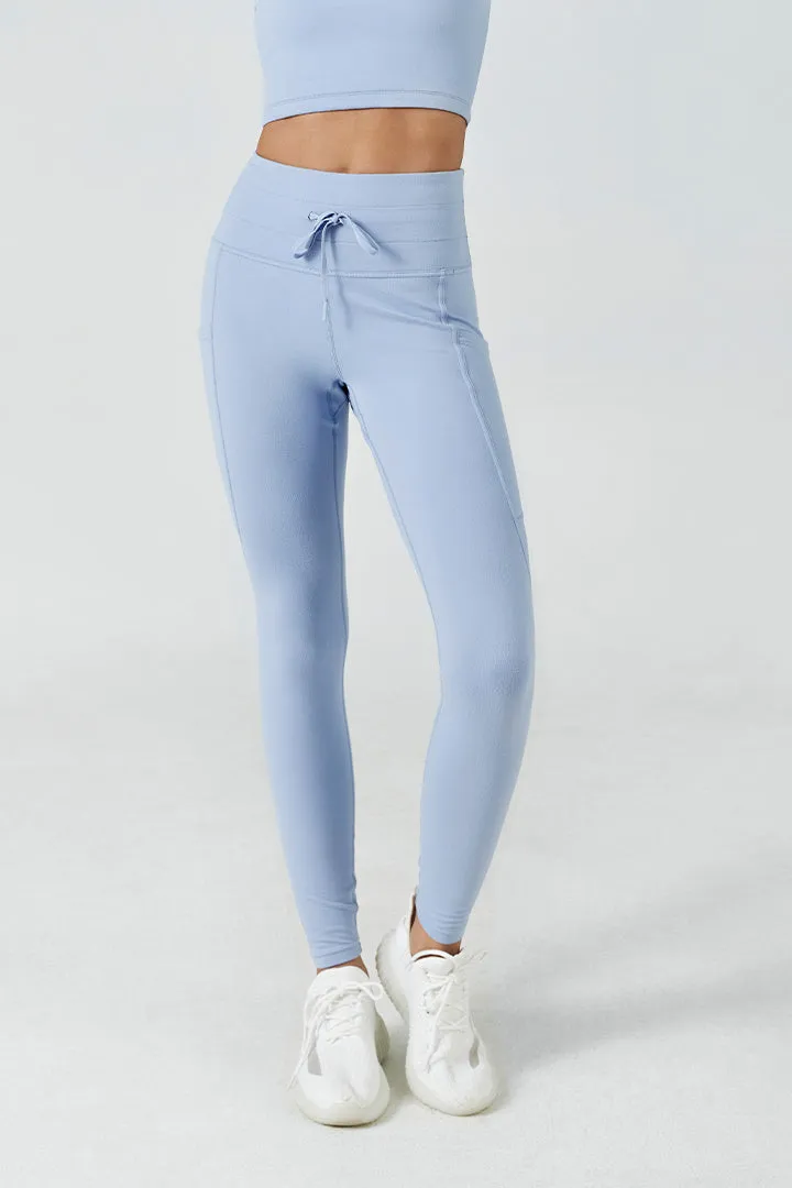 SALTUM High-Waist Drawstring Legging with side and back pockets