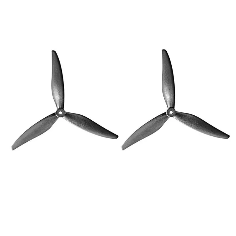 QWinOut 2Pair Gemfan 8060 8040 8X4X3 Propeller, black 3-blade props on white background
