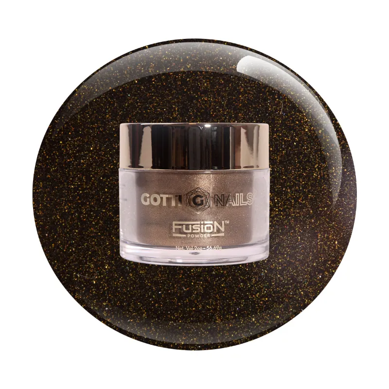 Gotti Nails #03F Gotti Fusion Powder Be My Buddy warm espresso pearl powder jar