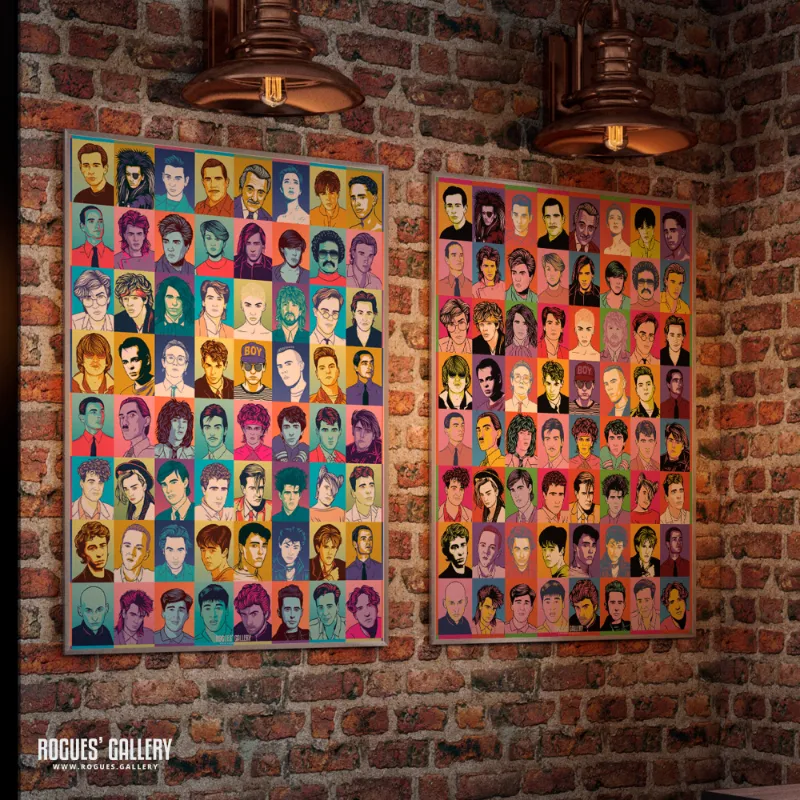Rogues Gallery Forever Young 80s music pop art print