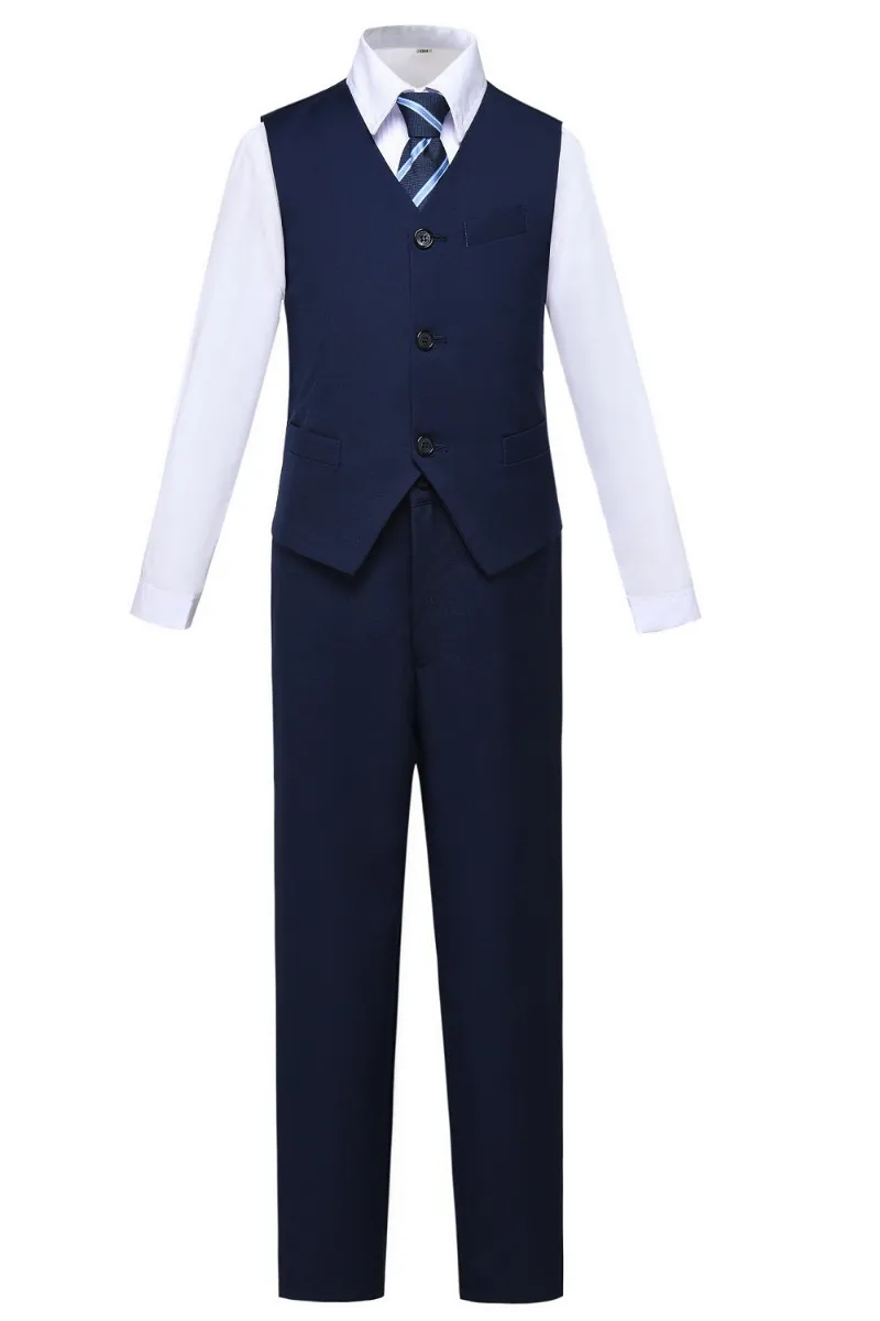 Wehilion Boys 2 Piece Suits Vest and Pants, a formal vest and trouser set for boys