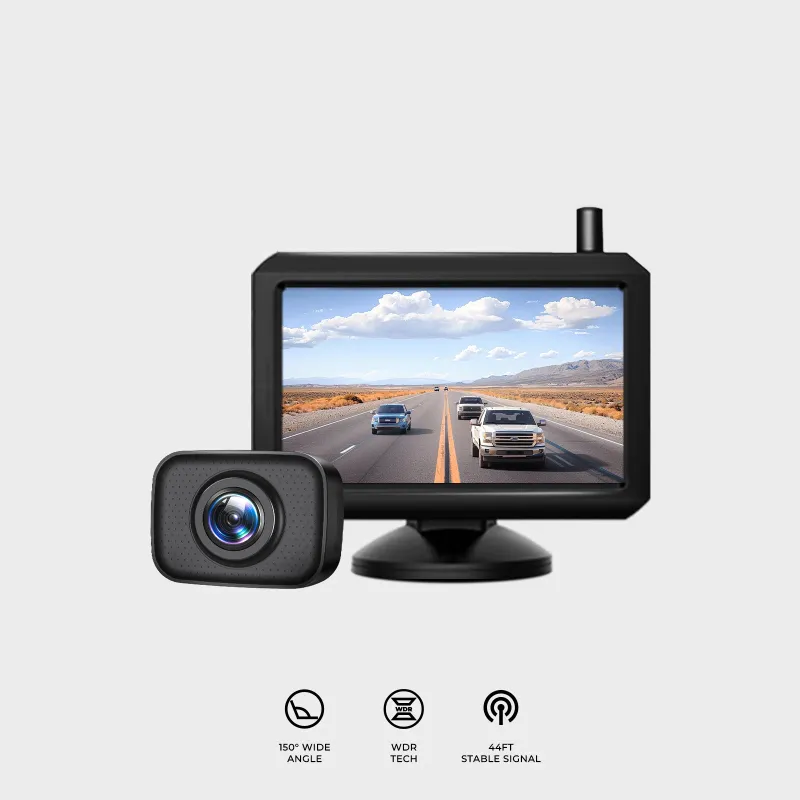 AUTO-VOX W7 480P wireless backup camera kit for pickup trucks with 5-inch monitor