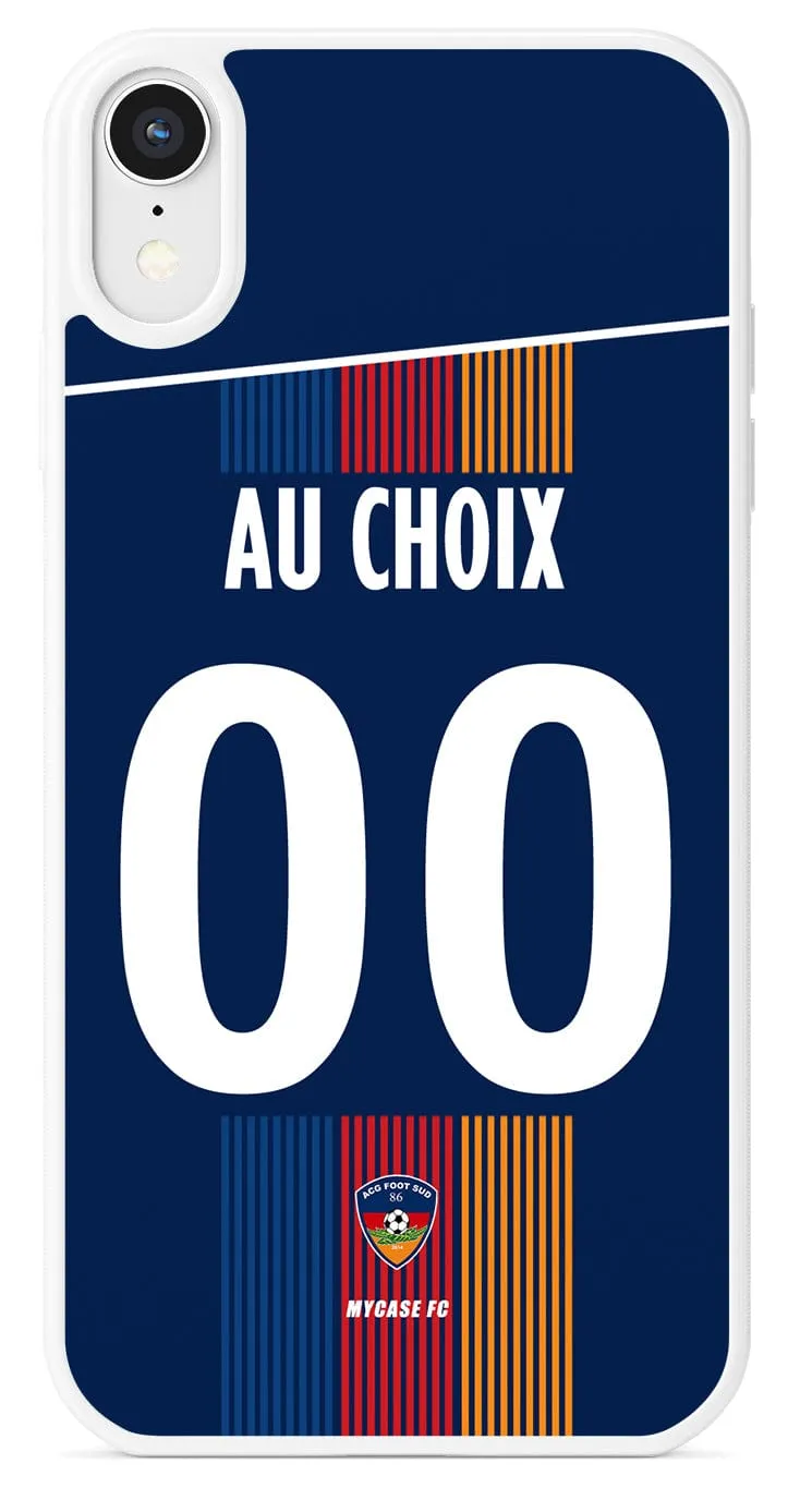 MYCASE FC ACG FOOT SUD 86 DOMICILE case showing team colours with personalisation option