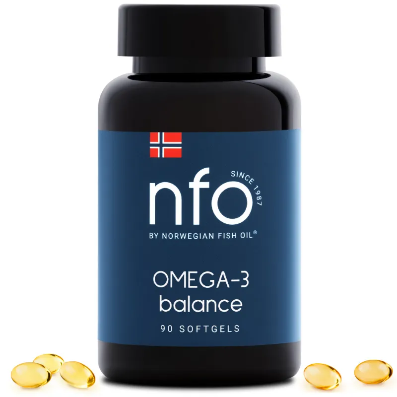 NFO Omega-3 Balance Mini capsules supplement bottle
